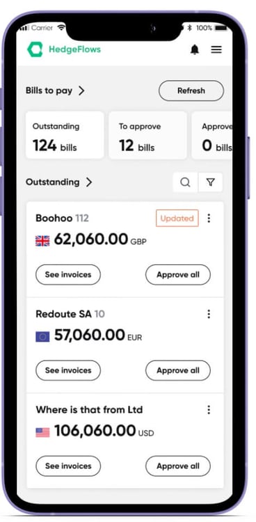Invoice Approval on Mobile